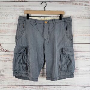 Scotch & Soda Amsterdam Striped Cargo Shorts Men's Size 34-35" Waist 10" Inseam